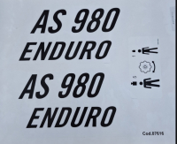 Blatt mit Aufklebern AS 980 Enduro