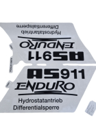 Blatt mit Aufklebern AS 911 Enduro