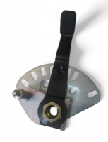 Baugruppe Verstellvorrichtung vorne links, Höhenverstellung Räder Sabo Rasenmäher 54 Pro