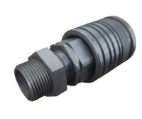 KM12L BG3 Hydraulik Schnellkupplung Muffe Schottwand M18x1,5 DN12-BG3