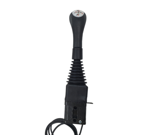 2 Taster vorne Indemar Kreuzschalthebel, Joystick Griff mit ISO Plakette, Bedienungshebel kpl.