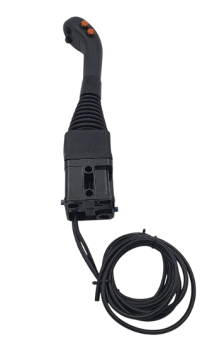 4 Taster seitlich / vorne Powershift Indemar Kreuzschalthebel, Joystick Griff mit ISO Plakette, Bedienungshebel kpl.