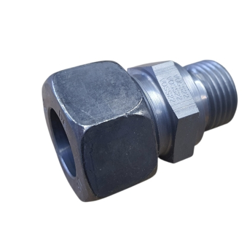 GE12LR Gerade Einschraubverschraubung 1/4" mit Überwurfmutter und Schneidring L12mm